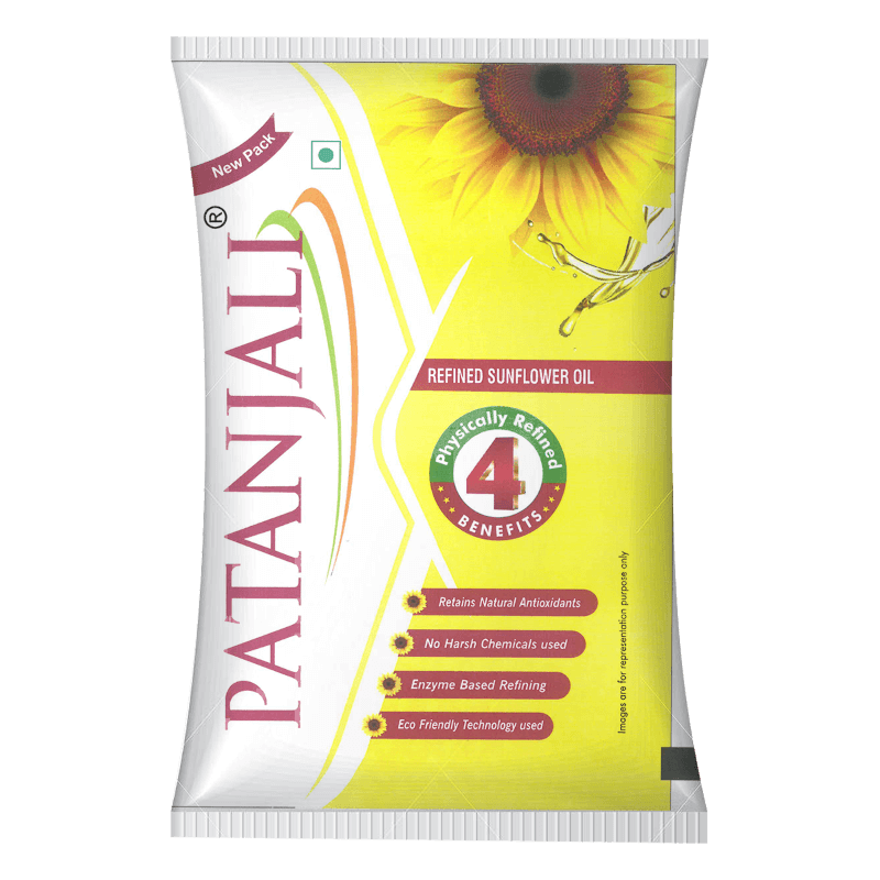 PATANJALI SUN FLOWER OIL 1L POUCH